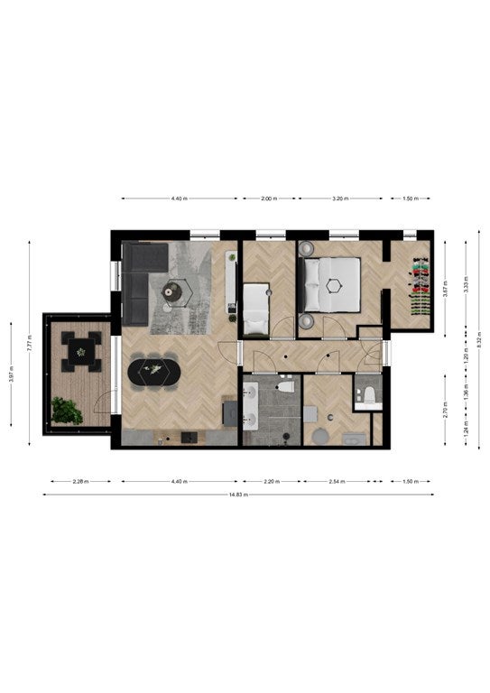Appartement Maasbrachterweg 2 H in Echt