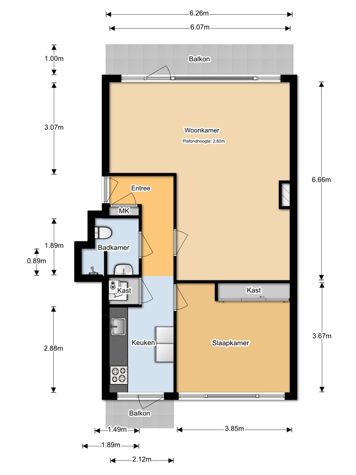 Appartement Meeuwenstraat 24