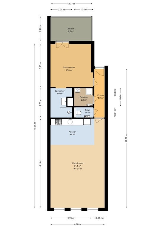 Woning te huur: Krommesteeg, Purmerend