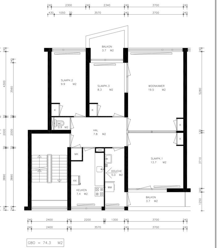 Appartement aan de Helena Mercierstraat in Amsterdam
