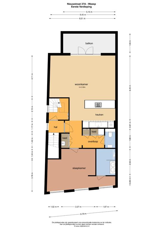 Appartement te huur: Nieuwstraat 37A, Weesp
