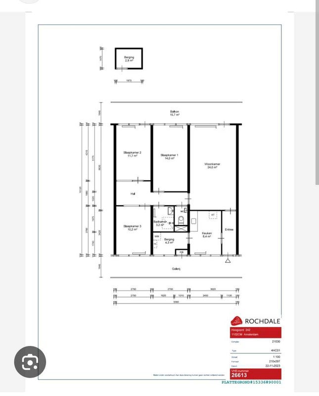 Appartement aan de Hoogoord in Amsterdam (1102 CM)