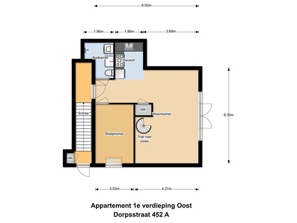 Appartement Dorpsstraat in Zuid-Scharwoude