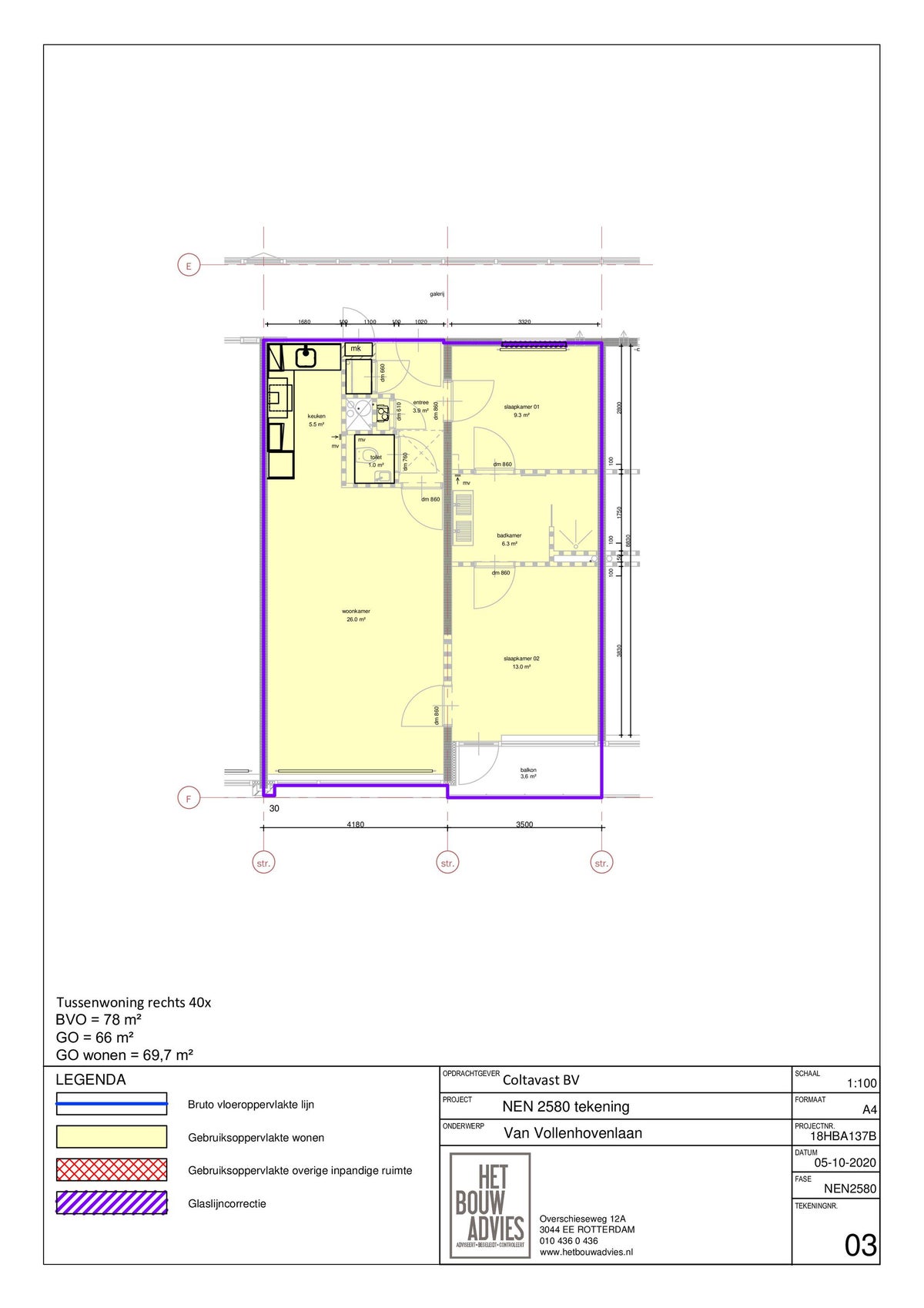 Appartement aan de Van Vollenhovenlaan in Utrecht (3527 JL)