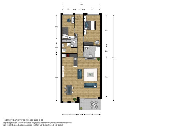 Appartement Bisschop Willebrandlaan in Zwolle