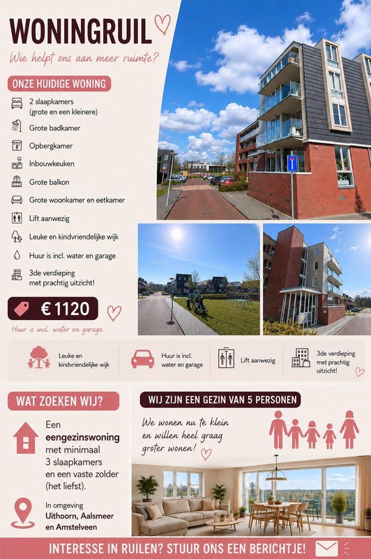 Appartement Geometrielaan in Uithoorn