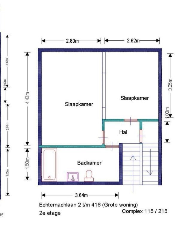 Appartement Echternachlaan in Eindhoven