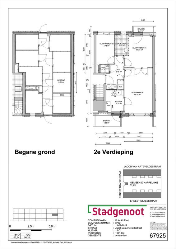 Appartement Jacob van Arteveldestraat in Amsterdam