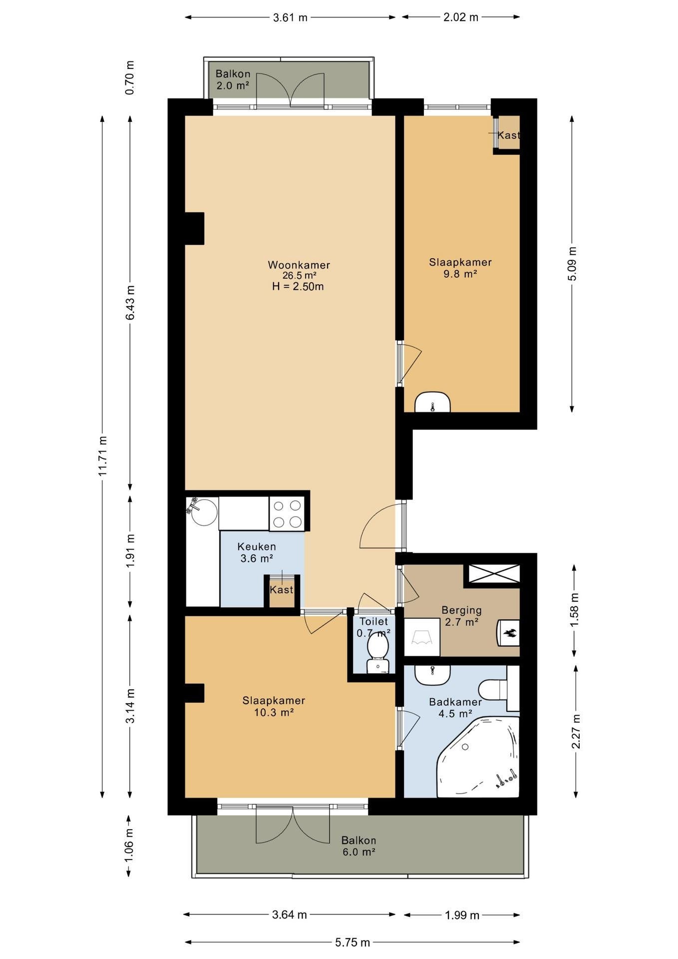 Appartement te huur: Sloterkade 86-3, Amsterdam