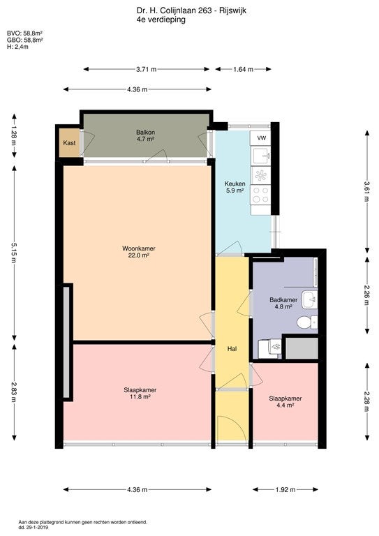 Appartement Dr H. Colijnlaan in Rijswijk