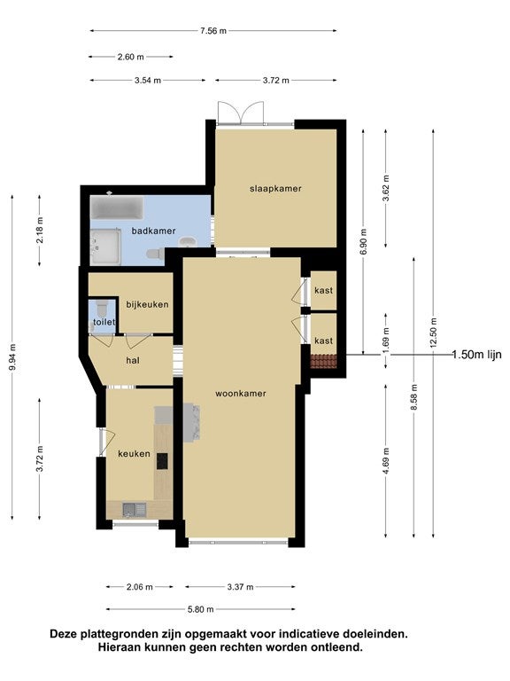 Appartement Croeselaan in Utrecht