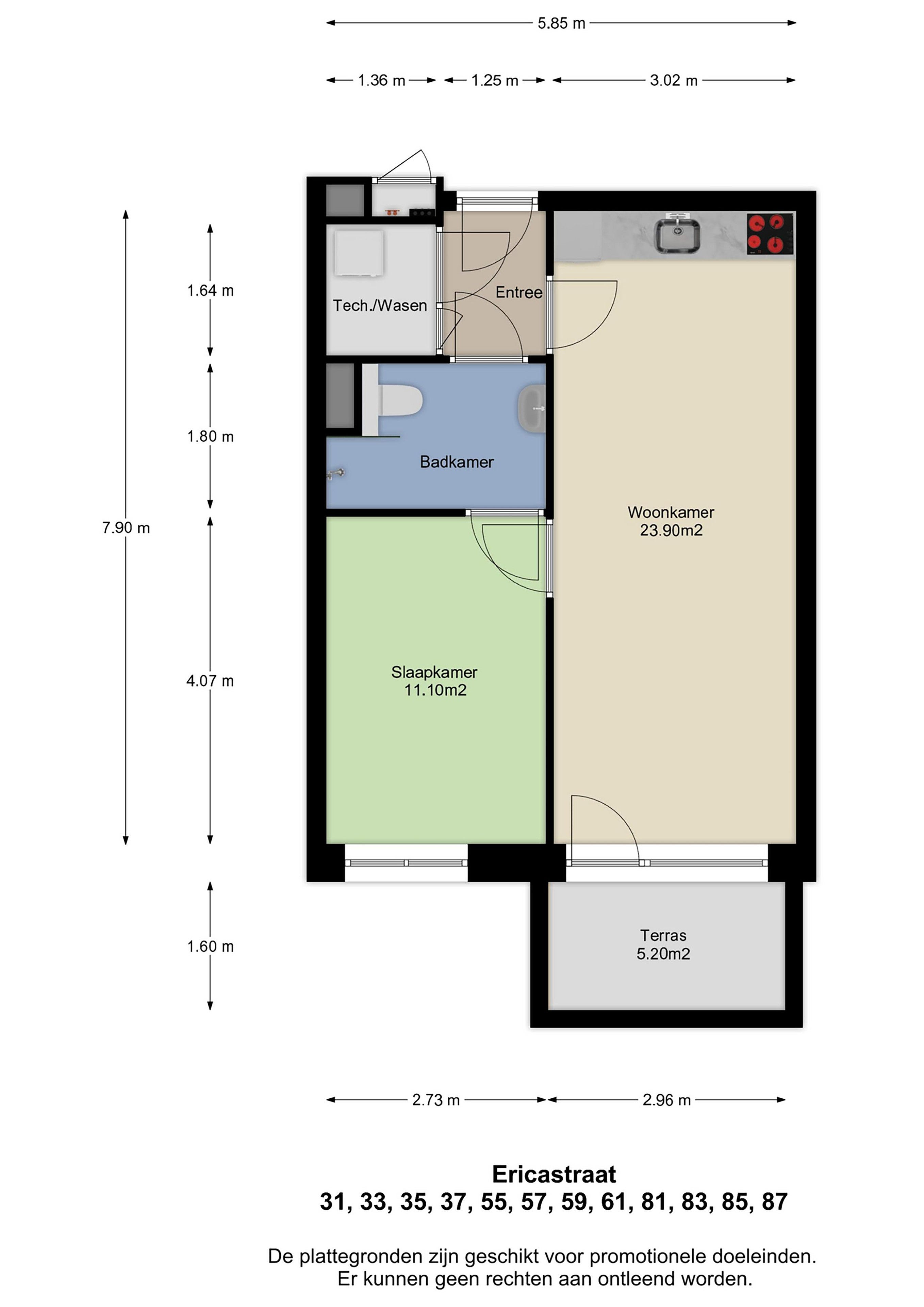Te huur Appartement Ericastraat in Eindhoven