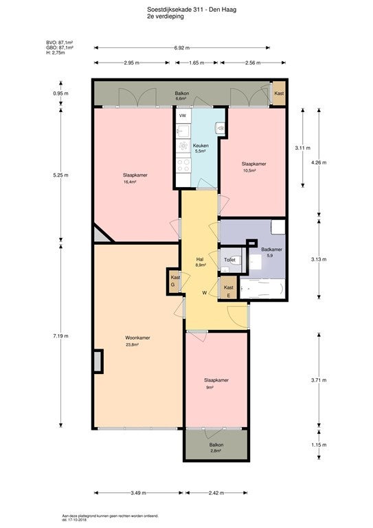 Appartement Soestdijksekade in Den Haag