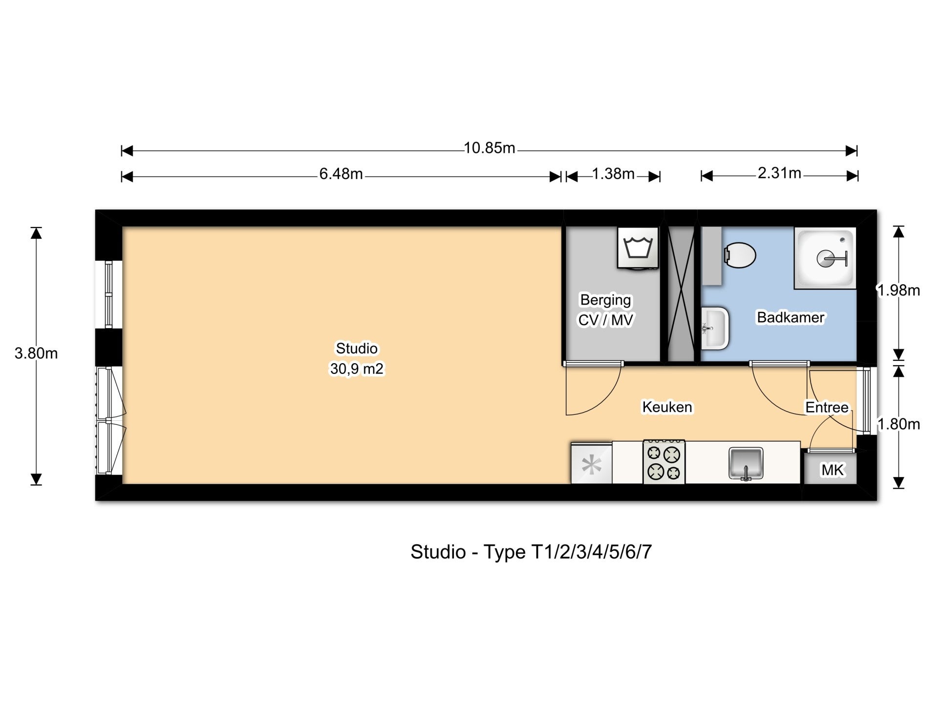 Woning te huur: Oude Haagweg, 'S-Gravenhage