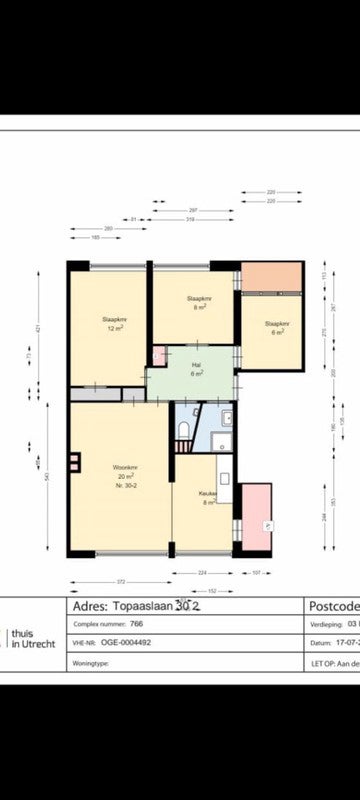 Appartement Topaaslaan in Leiden