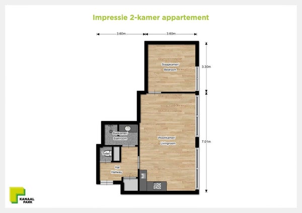 Appartement Kanaalweg in Leiden