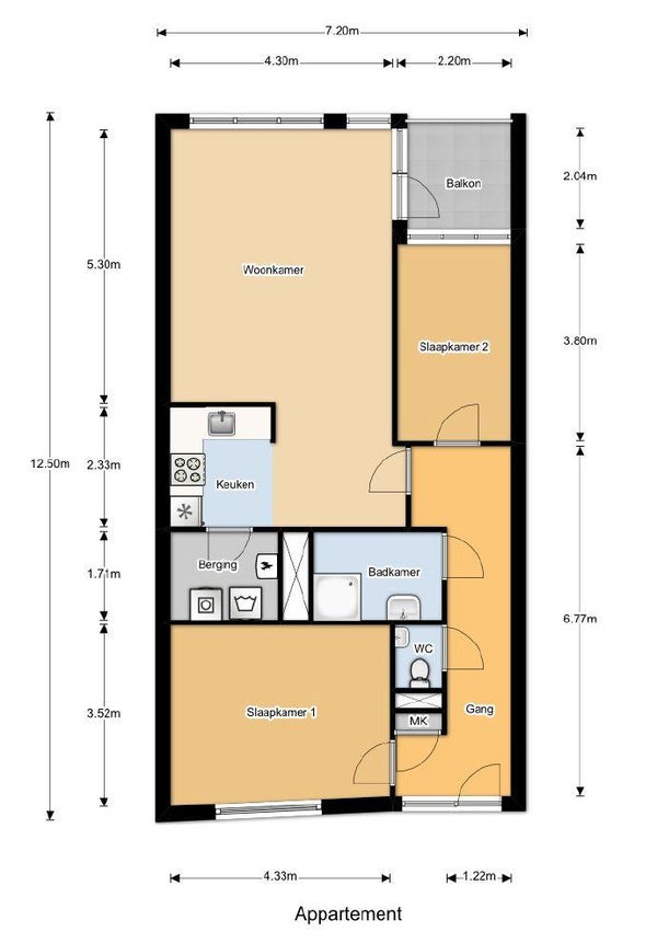 Appartement Hoog Maanen in Ede