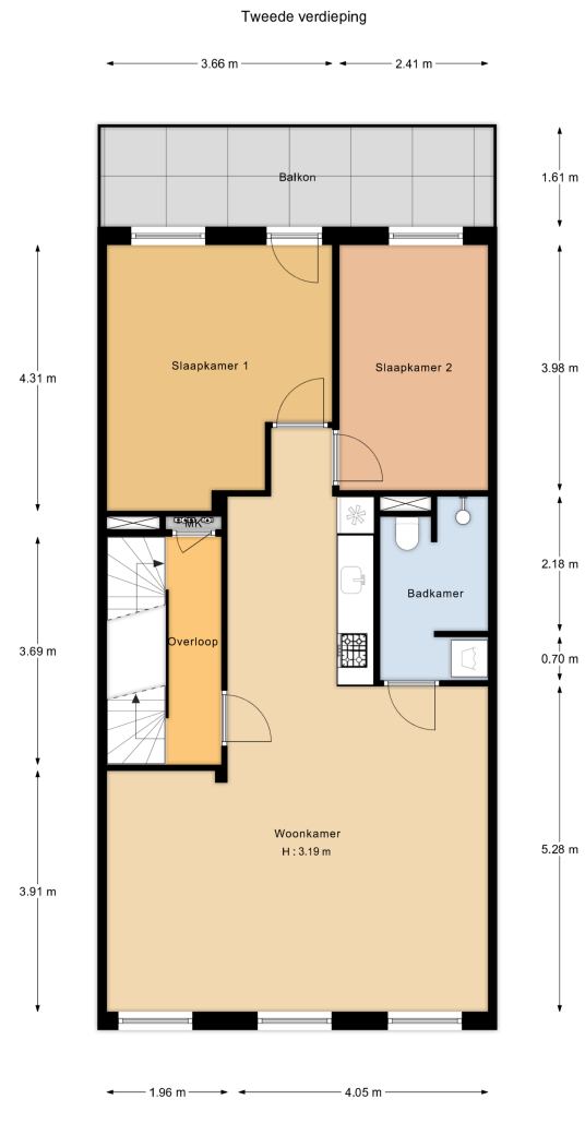 Appartement Oosterpark in Amsterdam