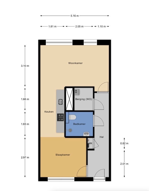Appartement Olympiade in Vlaardingen