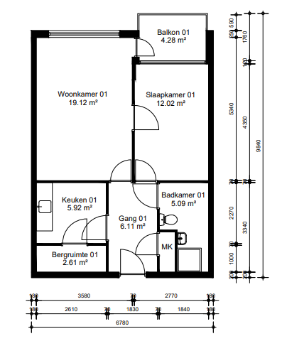 Te huur Appartement Rosenburch 172 in Leiden