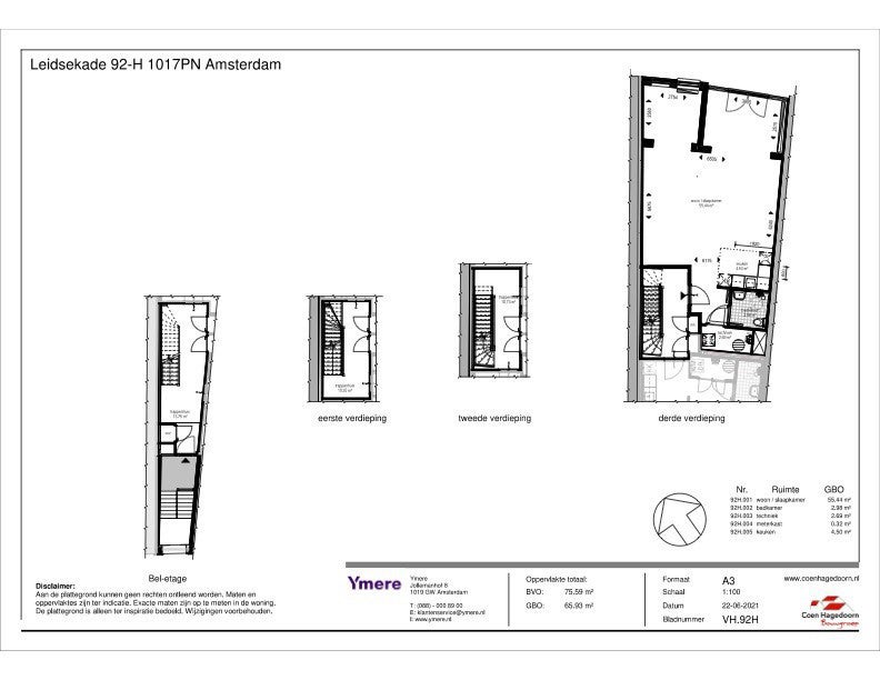 Appartement Leidsekade in Amsterdam