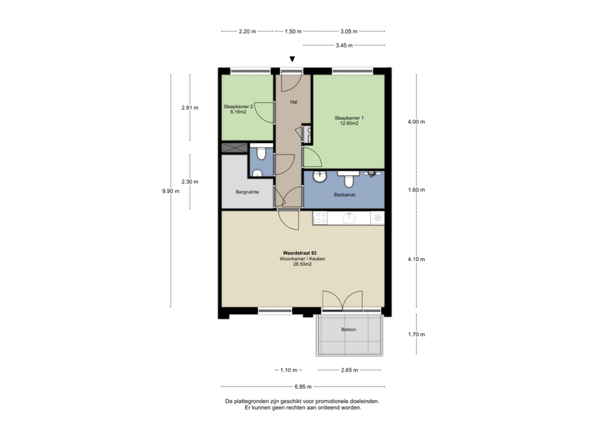 appartement Waardstraat Helmond