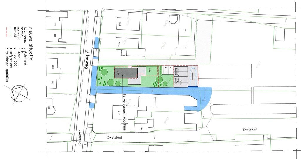 Vrijstaande woning te koop: Uiterweg 343, Aalsmeer