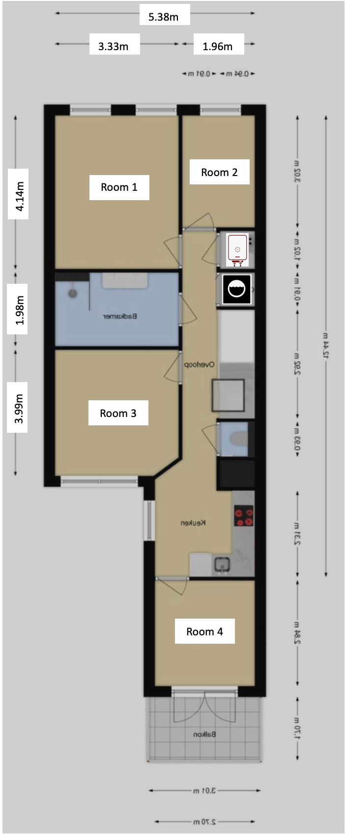 Te huur Appartement Van der Helststraat 36 in Den Haag