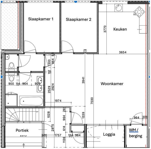 Flat Noorderkerksteeg in Hoorn