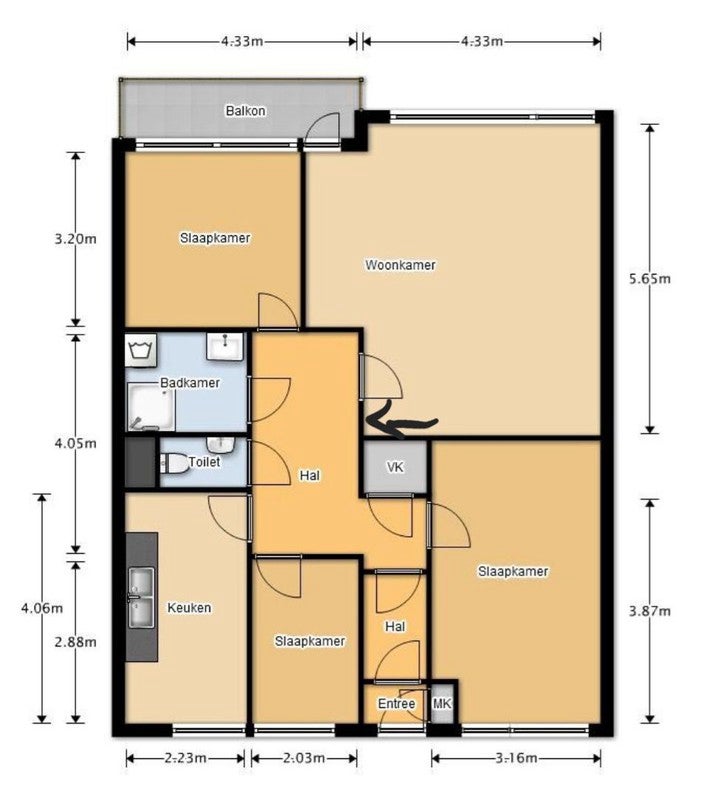 Appartement Everaertstraat