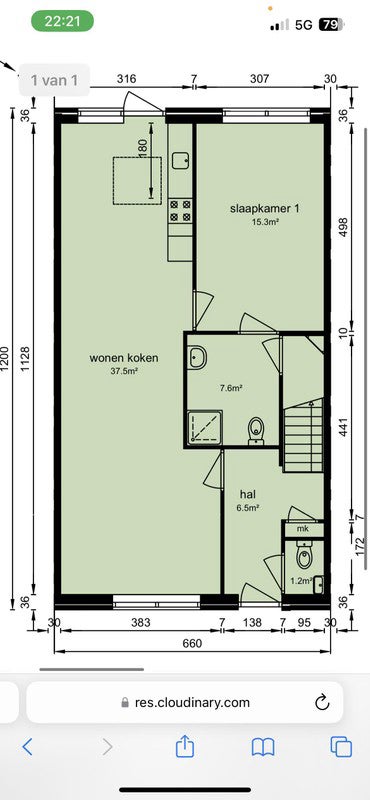 Appartement Middelweg in Nieuw-Lekkerland