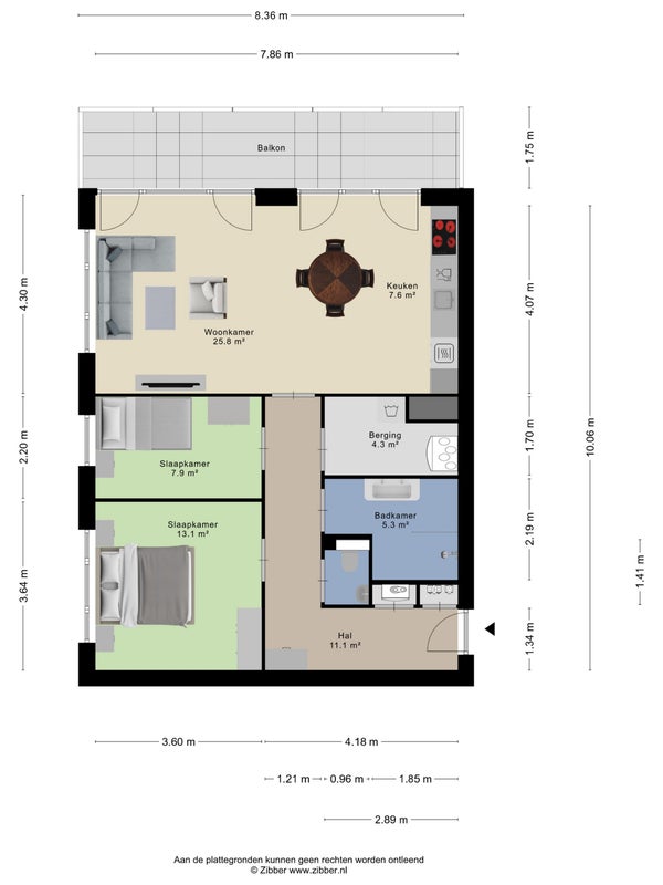 Appartement Elzenhagensingel in Amsterdam