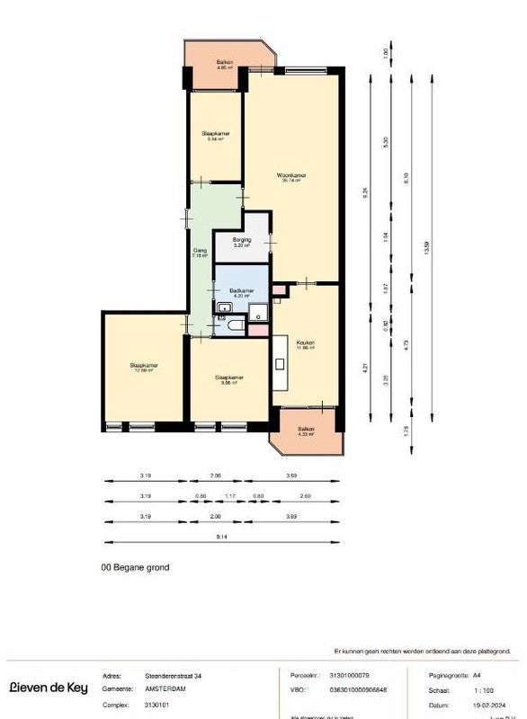 Flat Steenderenstraat in Amsterdam