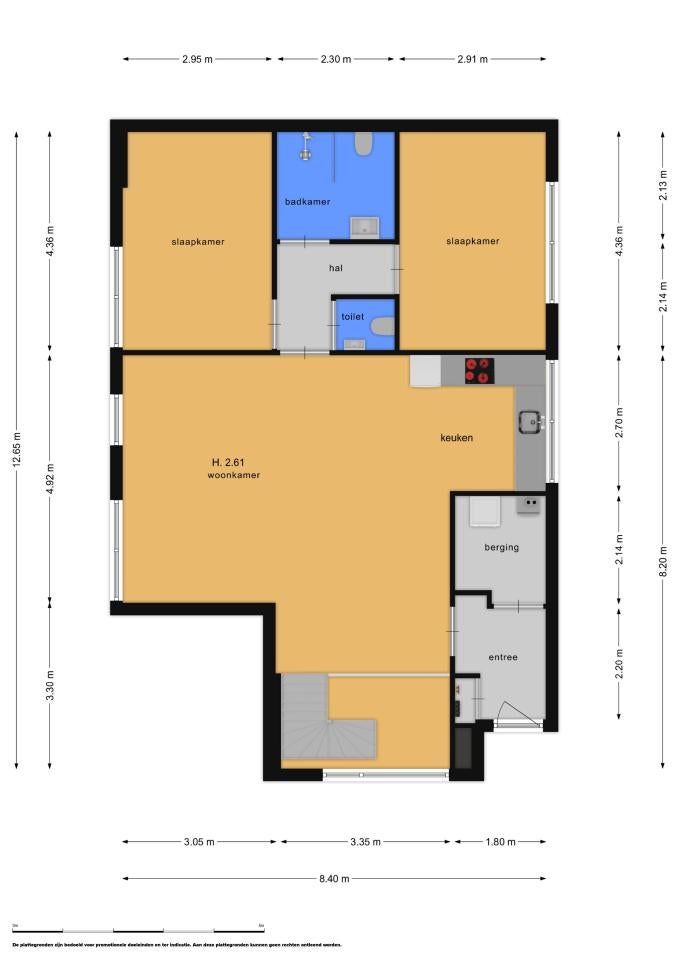 Appartement aan de Botterstraat in Huizen