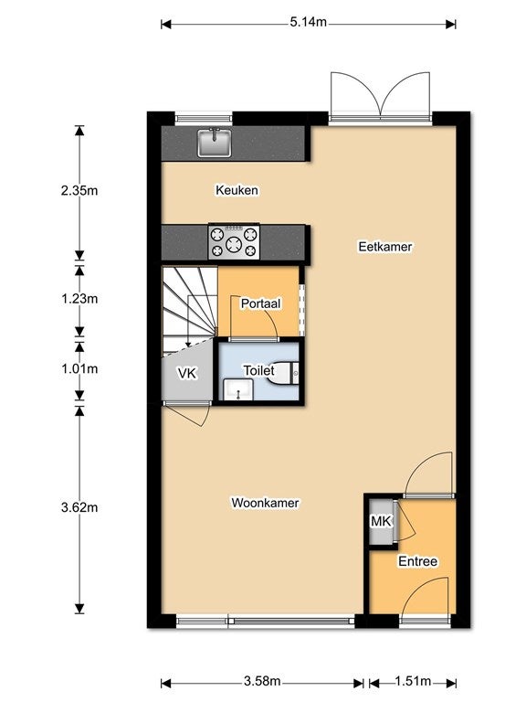 Huis P.C.Boutensstraat in Alkmaar