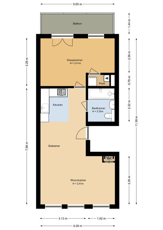 Appartement te huur: Gerard Doustraat 1B-2, Amsterdam