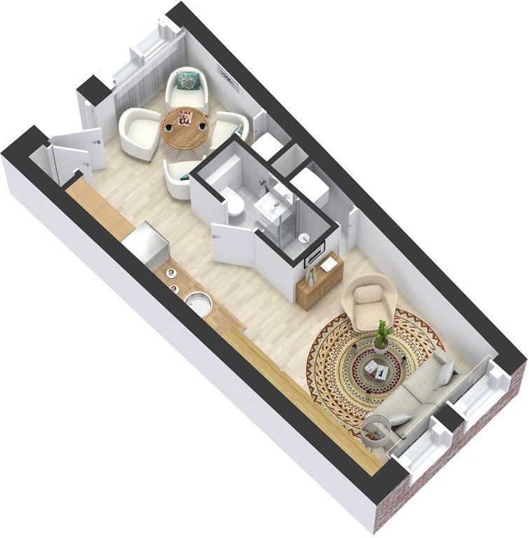 Studio te huur: Koekoekstraat 31K, Utrecht