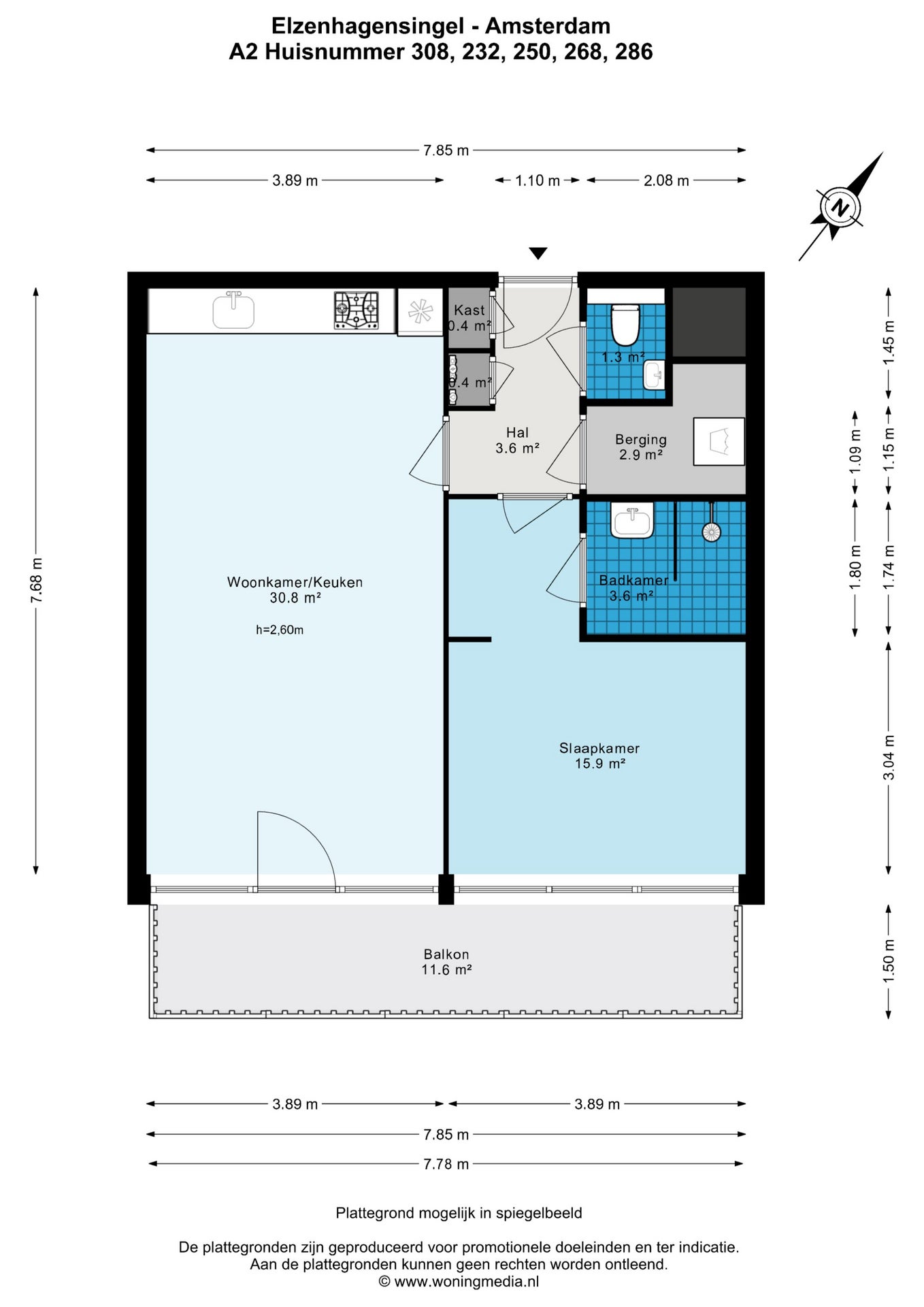 Appartement te huur: Elzenhagensingel 286, Amsterdam