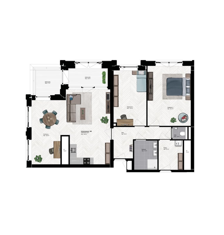 Te huur Appartement Burgemeester Stekelenburgplein in Tilburg