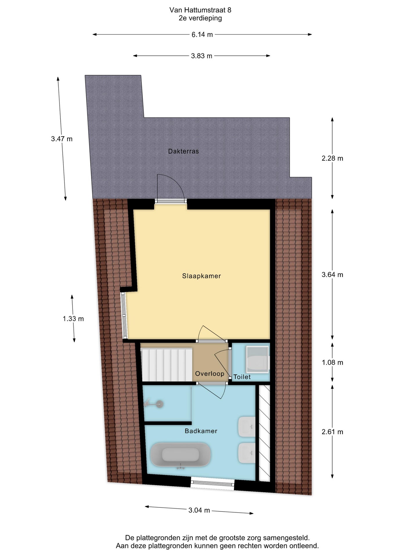 Appartement te huur: Van Hattumstraat 8A, Zwolle