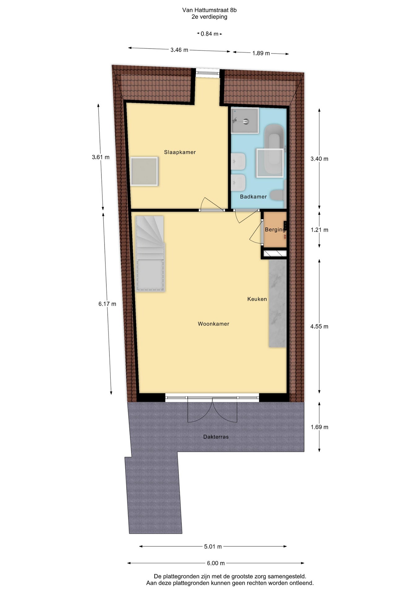 Appartement te huur: Van Hattumstraat 8A, Zwolle