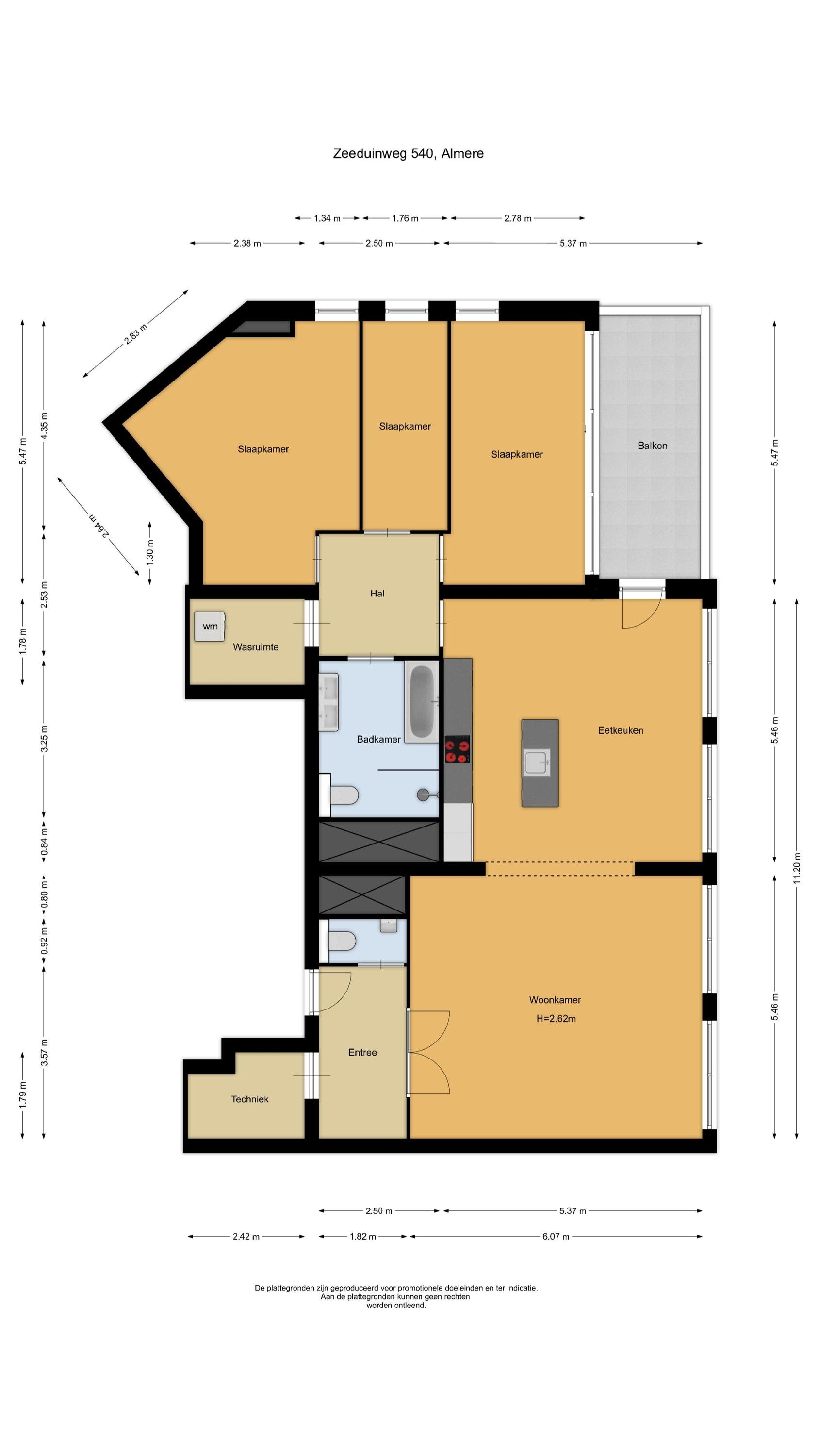 Appartement te huur: Zeeduinweg 540, Almere
