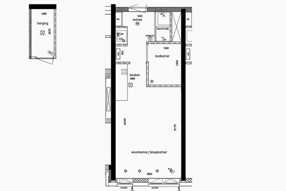 Studio aan de Rookmelderstraat in Amsterdam (1019 VS)