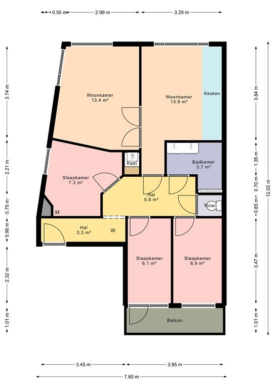 Appartement Van Musschenbroekstraat in Den Haag