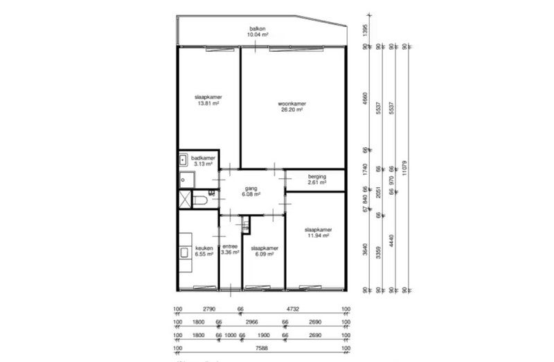 Appartement P.J. Oudplein in Zwijndrecht