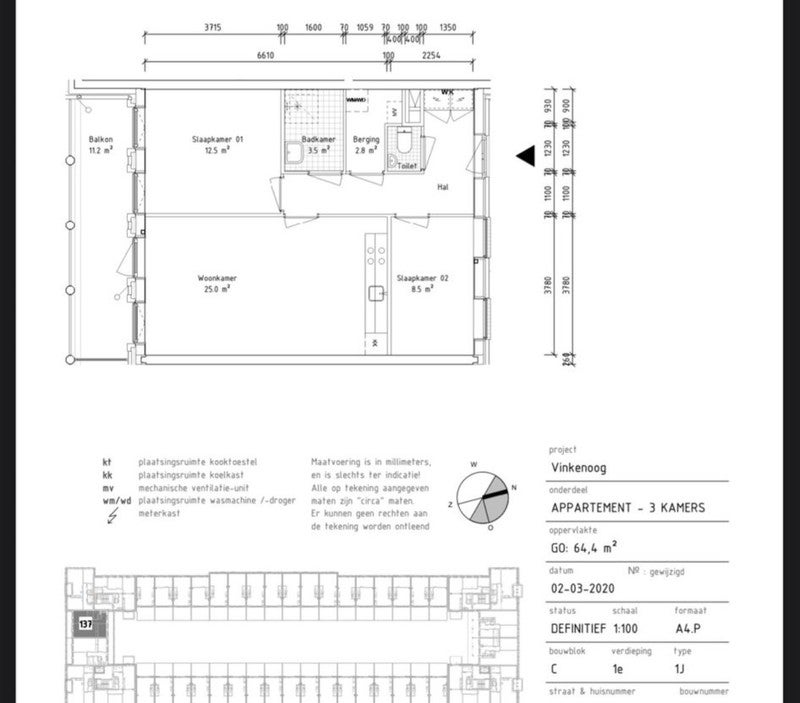 Appartement Akbarstraat in Amsterdam