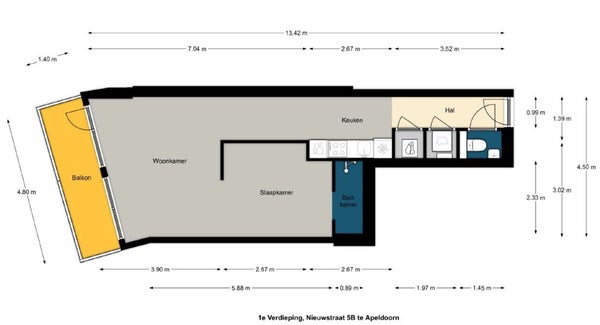 Appartement Nieuwstraat in Apeldoorn