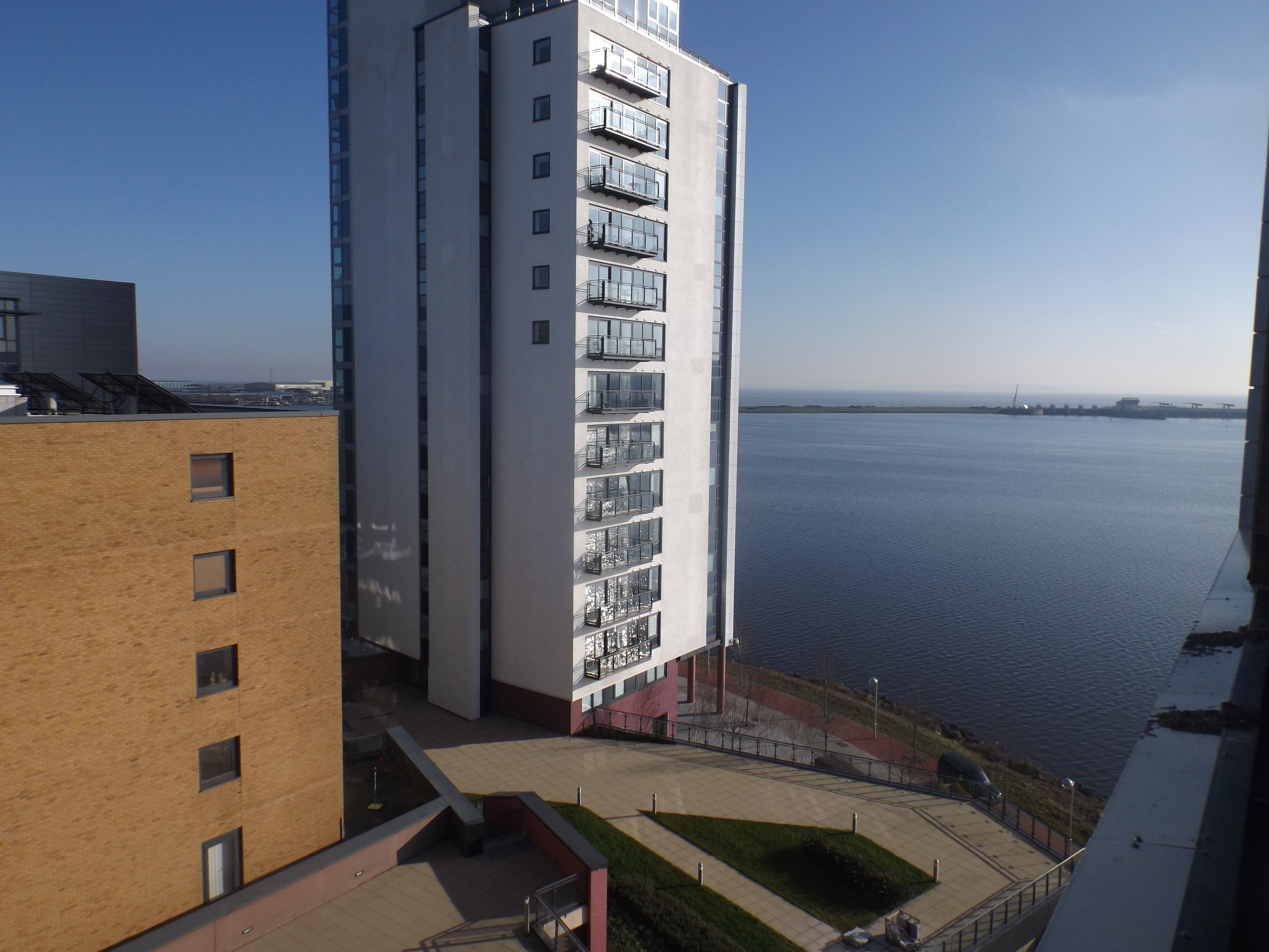 Flat Cardiff Bay Peninsula Boardwalk in Cardiff