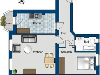 Wohnung Saxoniastraße in Dresden