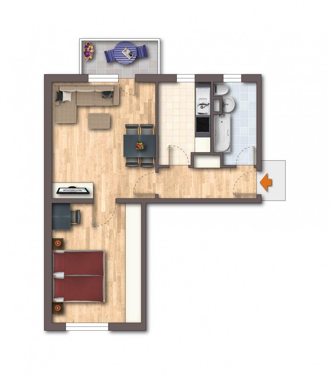 Wohnung Bahnhofstraße in Braunsbedra